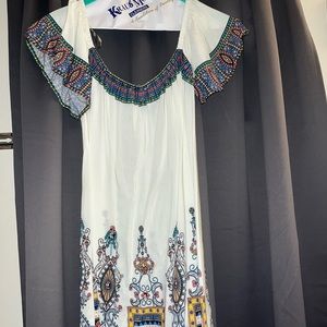 Multicolor | off the shoulder dress